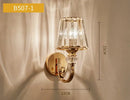 GobekUsa Crystal LED Wall Lamp for Home Decor - Modern Sconce Light Fixture for Living Room & Bedroom