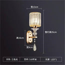 GobekUsa Crystal LED Wall Lamp for Home Decor - Modern Sconce Light Fixture for Living Room & Bedroom