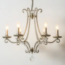 GobekUsa Crystal LED Chandelier: French Living Room Retro E14 Pendant Light for Home Decor