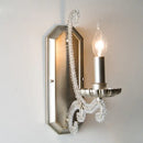 GobekUsa Crystal LED Chandelier: French Living Room Retro E14 Pendant Light for Home Decor