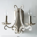 GobekUsa Crystal LED Chandelier: French Living Room Retro E14 Pendant Light for Home Decor