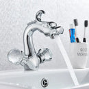 GobekUsa Dragon Style Bathroom Basin Faucet with Hot Cold Water Mixer Tap