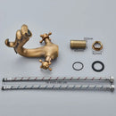 GobekUsa Dragon Style Bathroom Basin Faucet with Hot Cold Water Mixer Tap