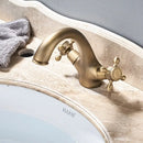 GobekUsa Dual Handle Brass Basin Faucet for Bathroom Vanity Sink