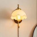 GobekUsa Iron Glass LED Wall Lights Modern Bedside Lamp 4w Bulb for Bathroom Bedroom Living Room