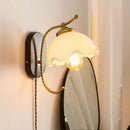 GobekUsa Iron Glass LED Wall Lights Modern Bedside Lamp 4w Bulb for Bathroom Bedroom Living Room
