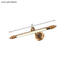 GobekUsa Modern Brass LED Wall Lamp for Vanity Mirror in Warm/White Light - 20"/24" Wide Tubular Design