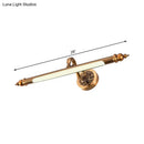 GobekUsa Modern Brass LED Wall Lamp for Vanity Mirror in Warm/White Light - 20"/24" Wide Tubular Design