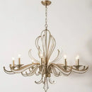 GobekUsa French Candle Design Crystal Chandelier LED Pendant Lighting for Home Décor