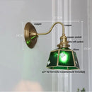 GobekUsa Glass Brass Wall Sconce LED Light Fixture for Dining Living Room Bathroom Mirror
