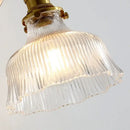 GobekUsa Glass Rotate Copper Wall Sconce | Pull Chain Switch LED Light Fixture