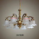 GobekUsa Glass Shade Ceiling Chandelier for Dining Room Kitchen Island Lights