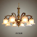GobekUsa Glass Shade Ceiling Chandelier for Dining Room Kitchen Island Lights
