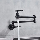 GobekUsa Brushed Gold Pot Filler Tap Wall Mounted Kitchen Faucet Single Cold Spout