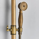 GobekUsa Brass Handheld Rainfall Shower Wall-mounted Hot Cold Water Mixer System
