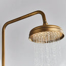 GobekUsa Brass Handheld Rainfall Shower Wall-mounted Hot Cold Water Mixer System