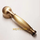 Antique brass handheld shower head bathroom circular spray face by Decorbites