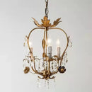 GobekUsa Iron Crystal Chandelier for Corridor, Bedroom, Restaurant, Bar, Locker Room
