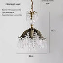 GobekUsa Brass Pendant Chandelier for Retro Restaurant, Bedroom, Hallway