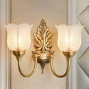 GobekUsa Brass Wall Lamp | Retro LED for Living Room Bedroom Study Hotel Hallway