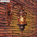 GobekUsa Traditional Iron Wall Lamp with Crystal Bead and Copper Finish - Perfect for Hallways