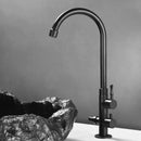 GobekUsa Brass Outdoor Faucet with Double Function, Deck Mounted Tall Antique Garden Tap