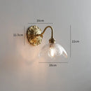 GobekUsa Frosted Glass LED Wall Light Switch Socket Copper Lampara Pared