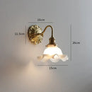GobekUsa Frosted Glass LED Wall Light Switch Socket Copper Lampara Pared