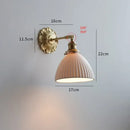 GobekUsa Frosted Glass LED Wall Light Switch Socket Copper Lampara Pared