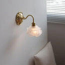 GobekUsa Frosted Glass LED Wall Light Switch Socket Copper Lampara Pared