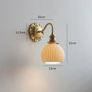GobekUsa Ceramic Ball LED Wall Lights: Copper Nordic Modern Wandlamp Murale