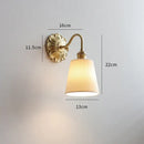 GobekUsa Ceramic Ball LED Wall Lights: Copper Nordic Modern Wandlamp Murale