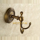 Antique brass rope wall hooks bathroom double coat hanger by Decorbites