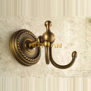 Antique brass rope wall hooks bathroom double coat hanger by Decorbites