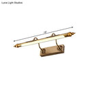 GobekUsa Modern Metallic Linear Vanity Light - LED Brass Wall Sconce Lighting for Bathroom (18"/21.5" Wide) - Warm/White Lighting