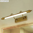 GobekUsa Modern Metallic Linear Vanity Light - LED Brass Wall Sconce Lighting for Bathroom (18"/21.5" Wide) - Warm/White Lighting
