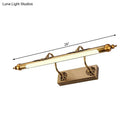 GobekUsa Modern Metallic Linear Vanity Light - LED Brass Wall Sconce Lighting for Bathroom (18"/21.5" Wide) - Warm/White Lighting