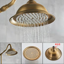 GobekUsa Brass Shower Set with 8" Rainfall Head and Hand Sprayer
