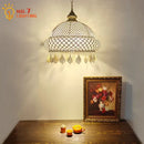 GobekUsa Gold Lustre Iron Art Pendant Lights LED E27, Exotic Design for Home, Restaurant, Bar