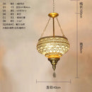 GobekUsa Gold Lustre Iron Art Pendant Lights LED E27, Exotic Design for Home, Restaurant, Bar
