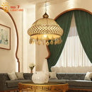GobekUsa Gold Lustre Iron Art Pendant Lights LED E27, Exotic Design for Home, Restaurant, Bar