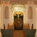 GobekUsa Gold Lustre Iron Art Pendant Lights LED E27, Exotic Design for Home, Restaurant, Bar