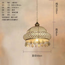GobekUsa Gold Lustre Iron Art Pendant Lights LED E27, Exotic Design for Home, Restaurant, Bar
