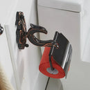 GobekUsa Black Brass Toilet Paper Holder Wall Mounted Bathroom Accessories Holder Shelf