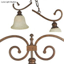 GobekUsa White Glass Bell Pendant Light - Classic Island Lighting with 3 Lights for Dining Room