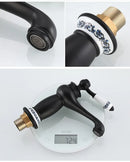 GobekUsa Antique Bronze Bathroom Faucet Single Handle Mixer