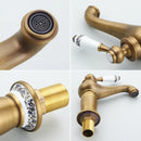 GobekUsa Antique Bronze Bathroom Faucet Single Handle Mixer