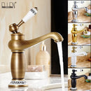 GobekUsa Antique Bronze Bathroom Faucet Single Handle Mixer