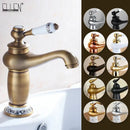 GobekUsa Antique Bronze Bathroom Faucet Single Handle Mixer