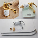 GobekUsa Antique Bronze Bathroom Faucet Single Handle Mixer